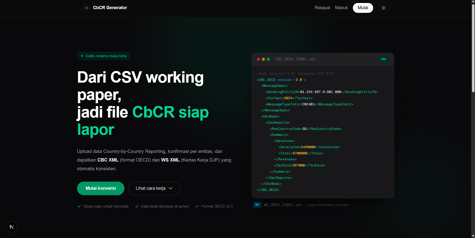 CbCR Generator